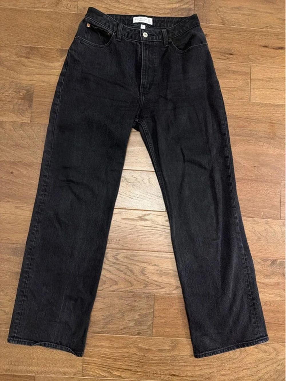 Abercrombie & Fitch Women’s 28 High Rise Flare Jeans Black Y2K